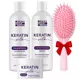 PAVASARIO IŠPARDAVIMAS - KERATIN SILK: ŠAMPŪNAS, KONDICIONIERIUS IR KAUKĖ + DOVANA: PLAUKŲ ŠEPETYS